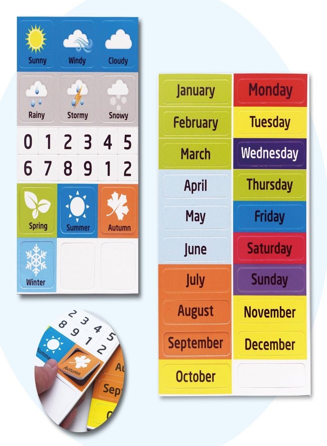 KikoSkool My Calendar for Kids-Magnetic Calendar Learning Toy Gifts for 3-12 Years Kids Homeschool Daily Calendar. - Image 3